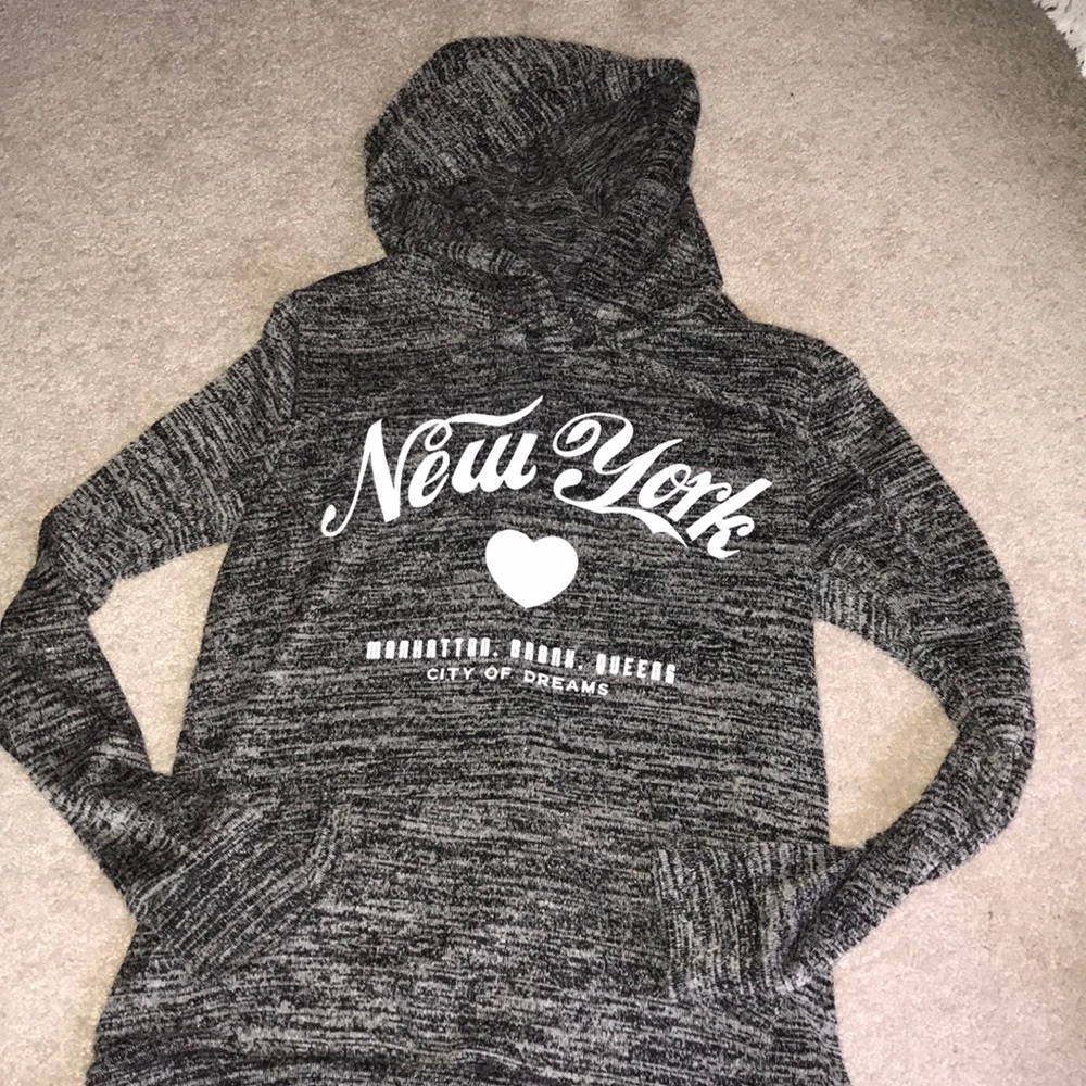 Knit hoodie